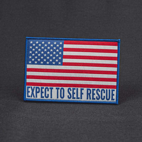 Expect To Self Rescue American Flag Morale Patch - Tactical Outfitters