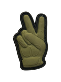 Tactical Glove Peace Sign PVC Morale Patch - Tactical Outfitters