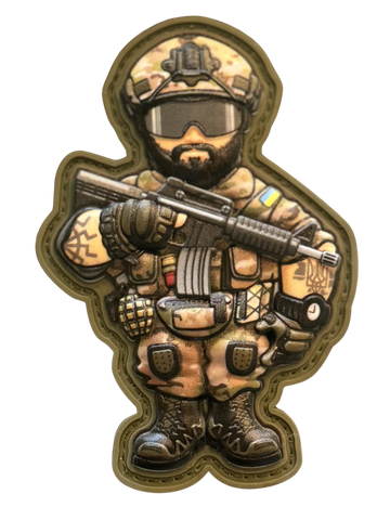 UKR Combat Operator PVC Morale Patch - Tactical Outfitters