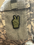 Tactical Glove Peace Sign PVC Morale Patch - Tactical Outfitters