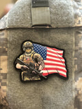 Bravo Patriot PVC Morale Patch - Tactical Outfitters