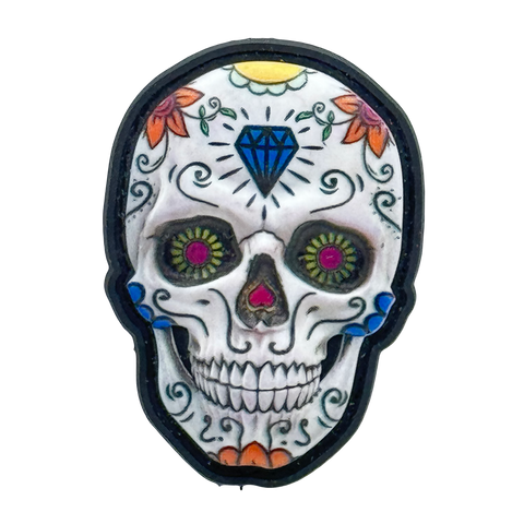 Sugar Skull PVC Morale Patch - Tactical Outfitters