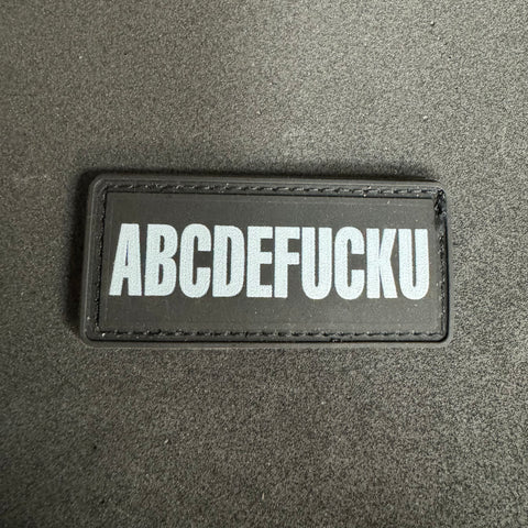 ABCDEFUCKU PVC MORALE PATCH - Tactical Outfitters