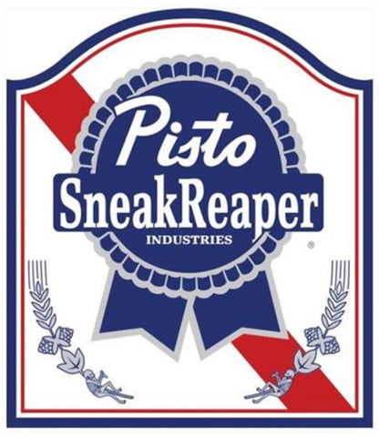 Sneakreaper Industries Pisto Blue Ribbon Morale Patch & Sticker Set - Tactical Outfitters