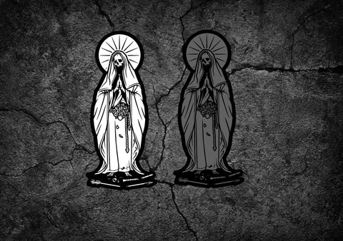 Pre-Order: Santa Muerte Negra 3D PVC Morale Patch