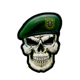 Green Beret Skull PVC Morale Patch - Tactical Outfitters