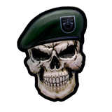 Green Beret Skull PVC Morale Patch - Tactical Outfitters