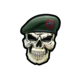 Green Beret Skull PVC Morale Patch - Tactical Outfitters