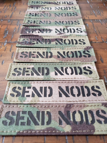 SEND NODS LASER CUT (MULTICAM) MORALE PATCH - Tactical Outfitters