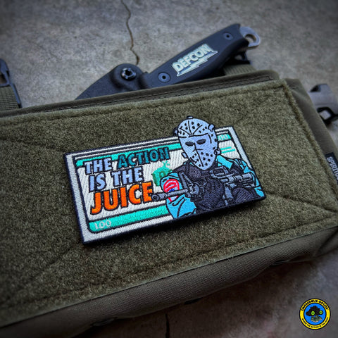 The Action is The Juice Cash Morale Patch - Tactical Outfitters