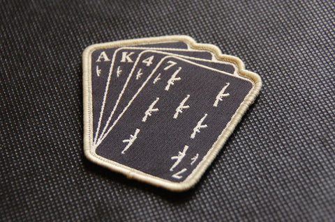 AK47 PLAYING CARDS MORALE PATCH - Tactical Outfitters