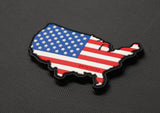 U.S.A. Flag Map PVC Morale Patch - Tactical Outfitters