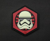 First Order GITD Stormtrooper Helmet PVC Morale Patch - Tactical Outfitters