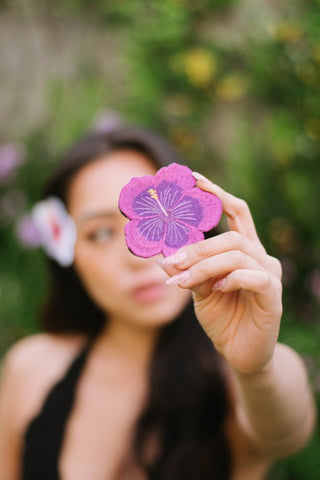 PURPLE HIBISCUS MORALE PATCH - Tactical Outfitters