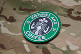 ZOMBIES AND COFFEE PVC MORALE PATCH - Tactical Outfitters