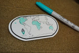 ADRIFT VENTURE WORLD TRACKER MAP STICKER - Tactical Outfitters