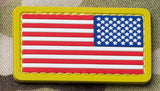 US FLAG MINI REVERSED MINI PVC PATCH - Tactical Outfitters