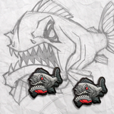 GRUMPY PIRANHA, PVC MORALE PATCH SET - Tactical Outfitters