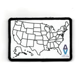 ADRIFT VENTURE US TRAVEL TRACKER MAP MORALE PATCH - Tactical Outfitters