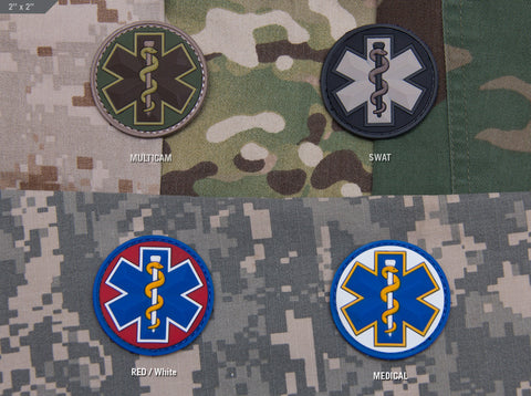 EMT STAR PVC MORALE PATCH - Tactical Outfitters