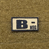 Tactical Outfitters Blood Type Morale Patches - Tactical Outfitters