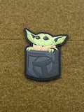 Pocket Baby Yoda PVC Morale Patch - Tactical Outfitters