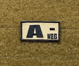 Tactical Outfitters Blood Type Morale Patches - Tactical Outfitters