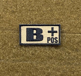 Tactical Outfitters Blood Type Morale Patches - Tactical Outfitters