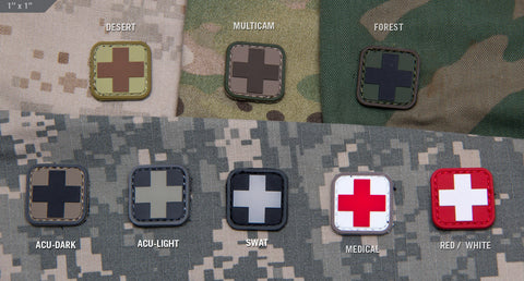 MEDIC SQUARE 1" PVC PATCH - Tactical Outfitters