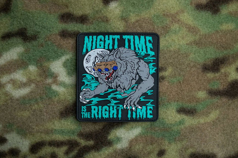 Night Time Is The Right Time Morale Patch - Tactical Outfitters