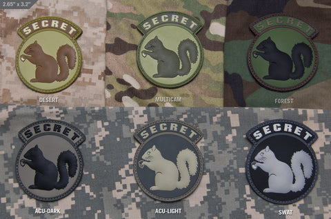 SECRET SQUIRREL PVC MORALE PATCH - Tactical Outfitters